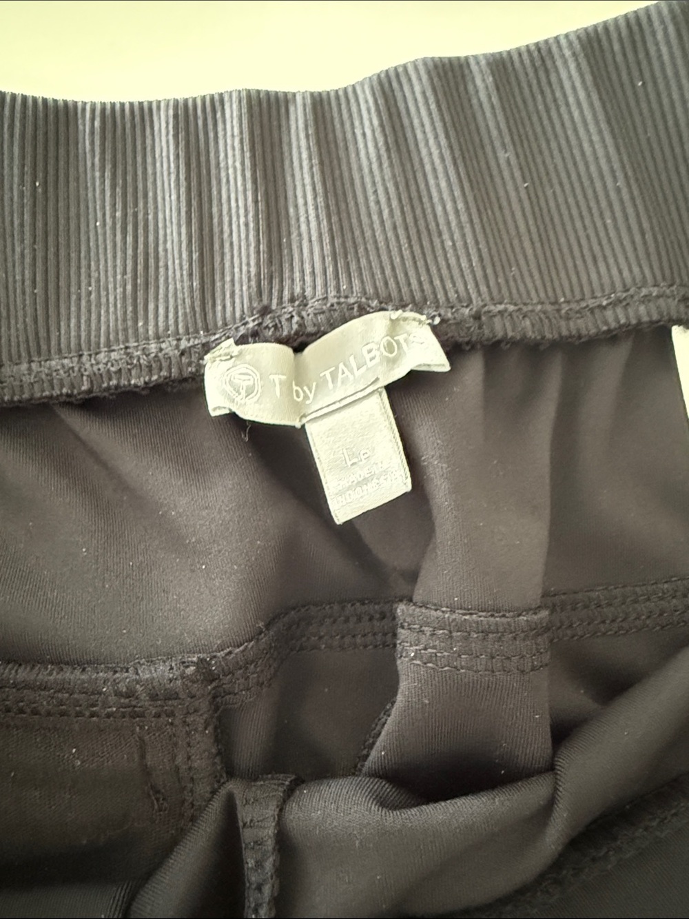 Talbots Black Pull-On Track Joggers - Picture 5 of 10